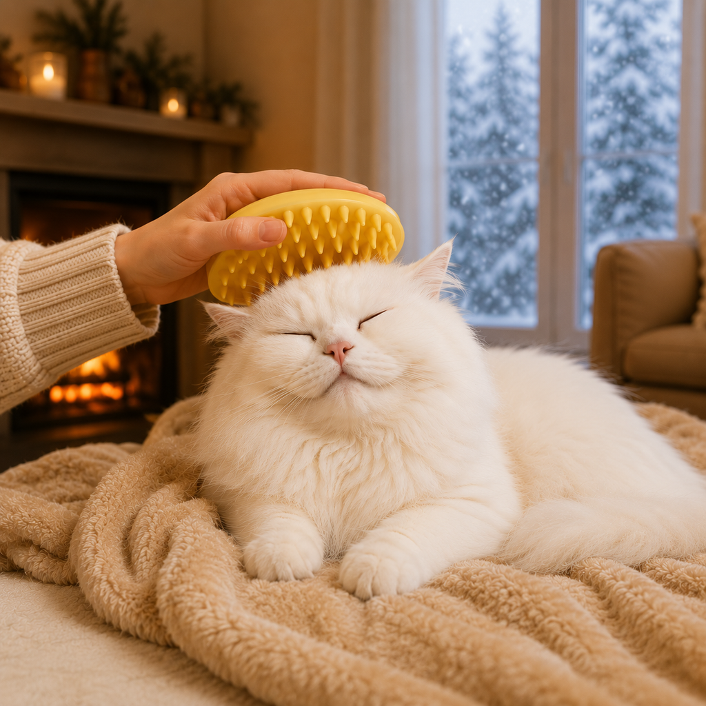 Self-Cleaning Grooming Brush