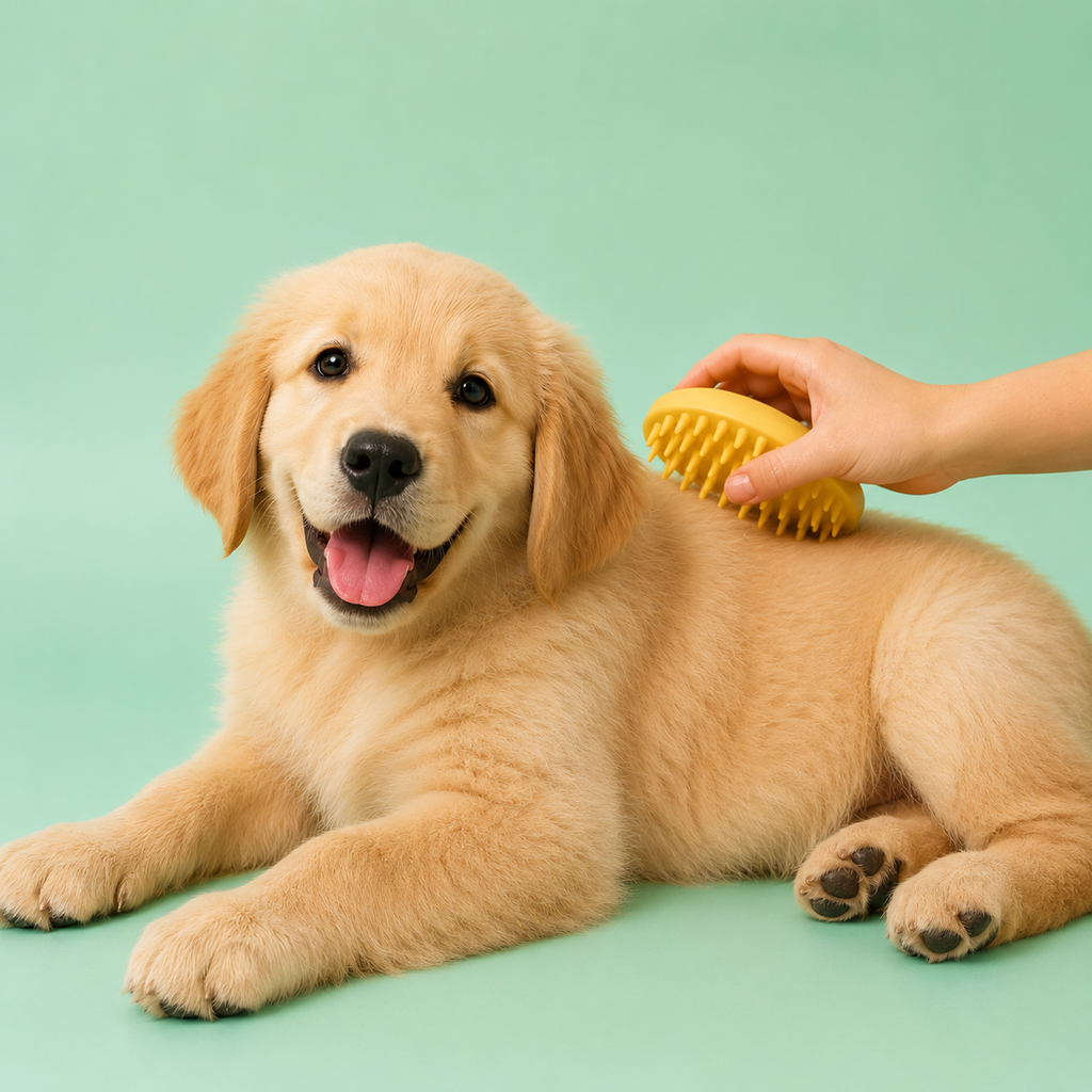 Self-Cleaning Grooming Brush